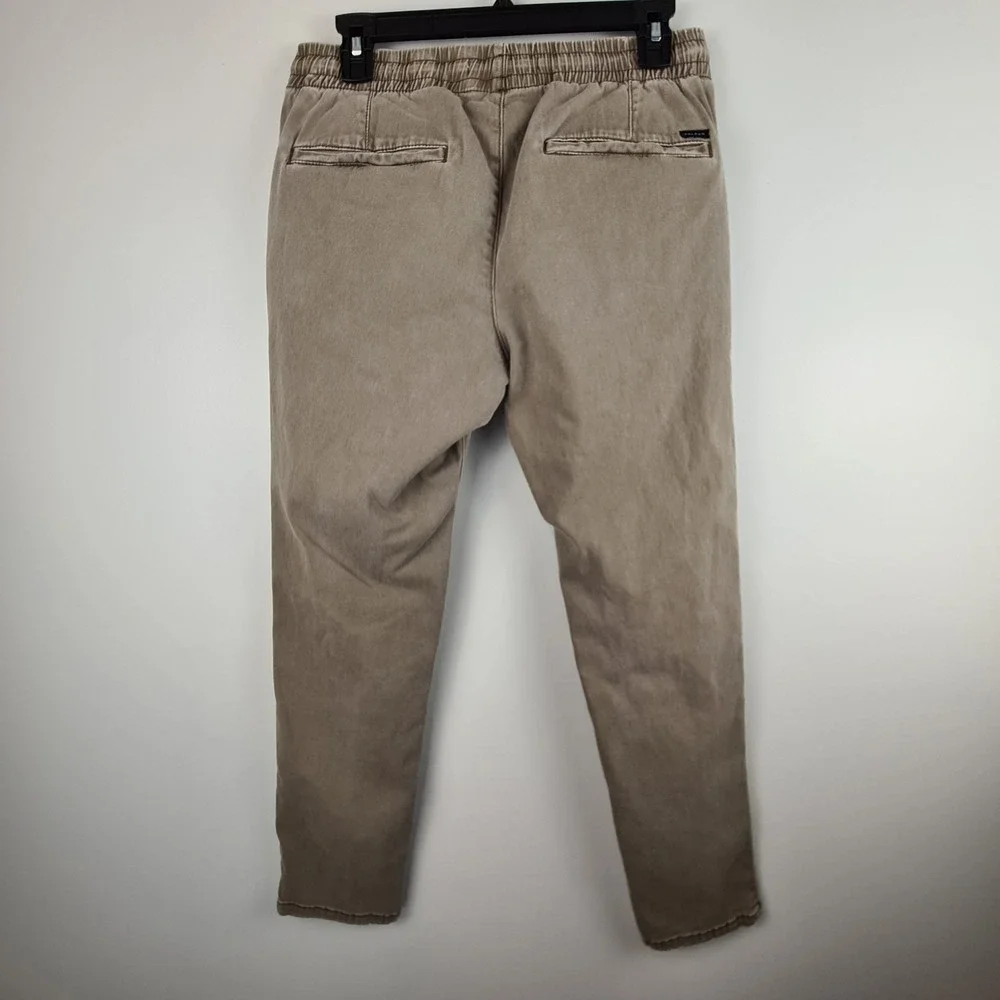 PacSun Women's Slim Joggers Khaki Drawstring Pull On Pants Size Small Streetwear